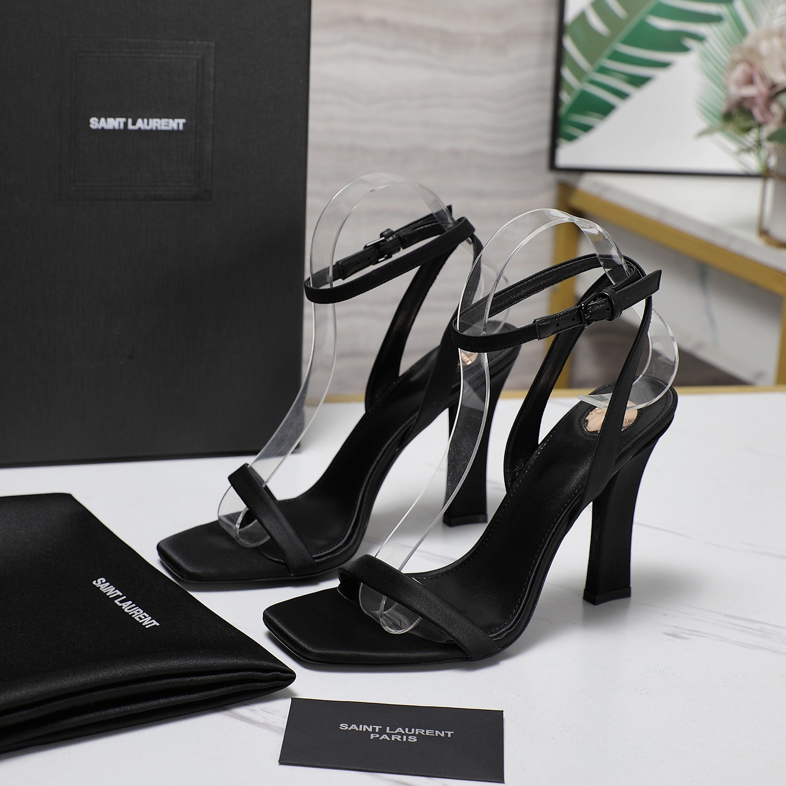 YSL Single-strap high-heeled sandals