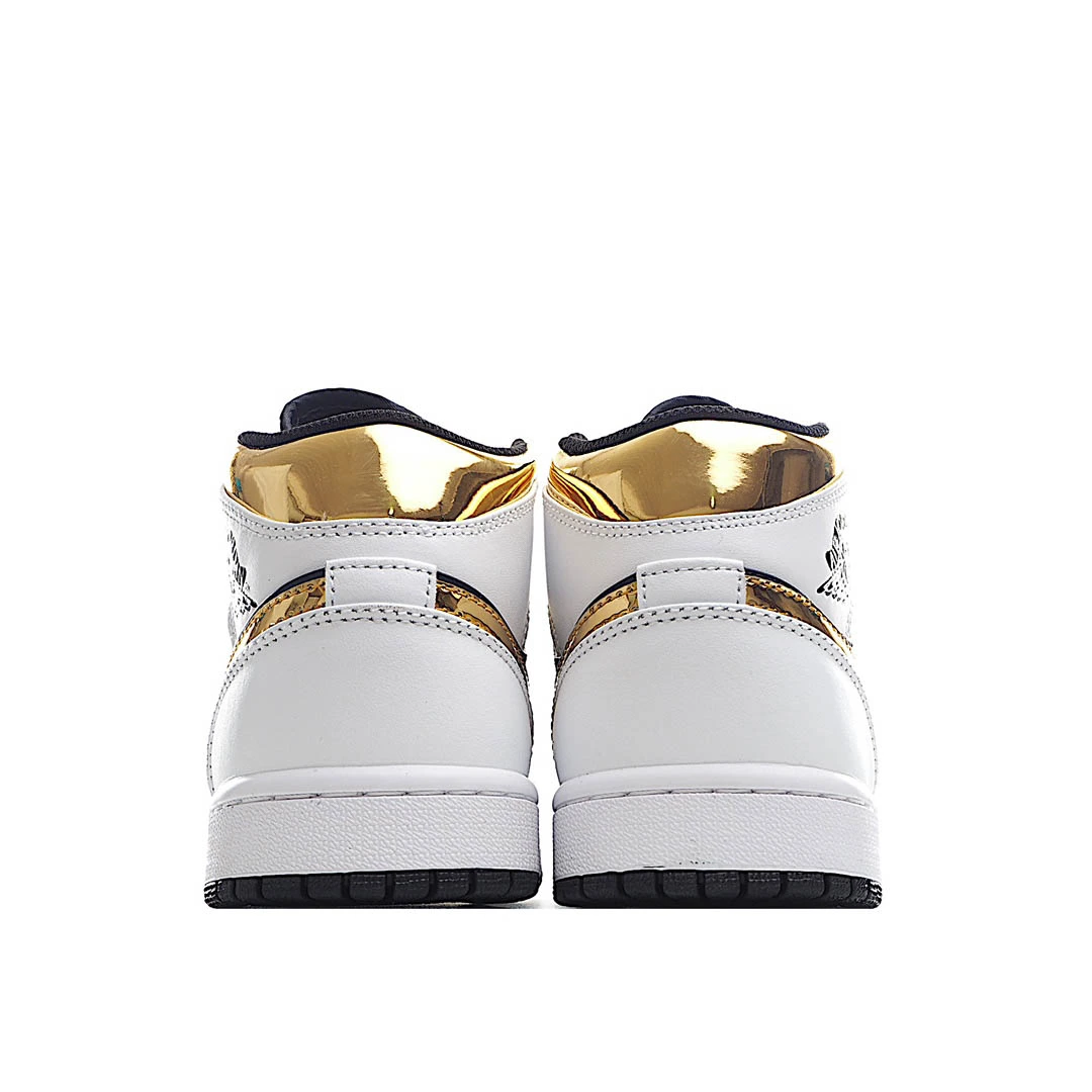 Air Jordan 1 Mid GS 'White Gold'