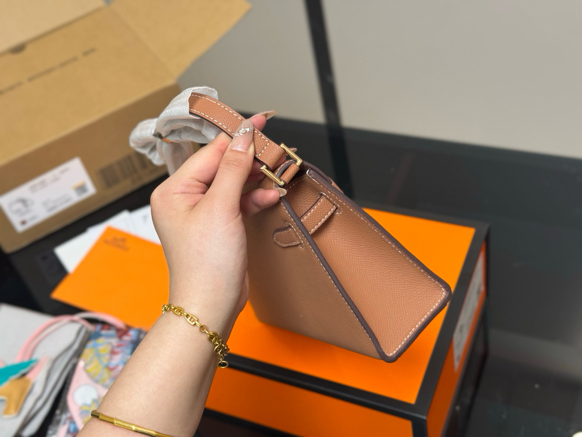 Hermes Kelly Handle Bag
