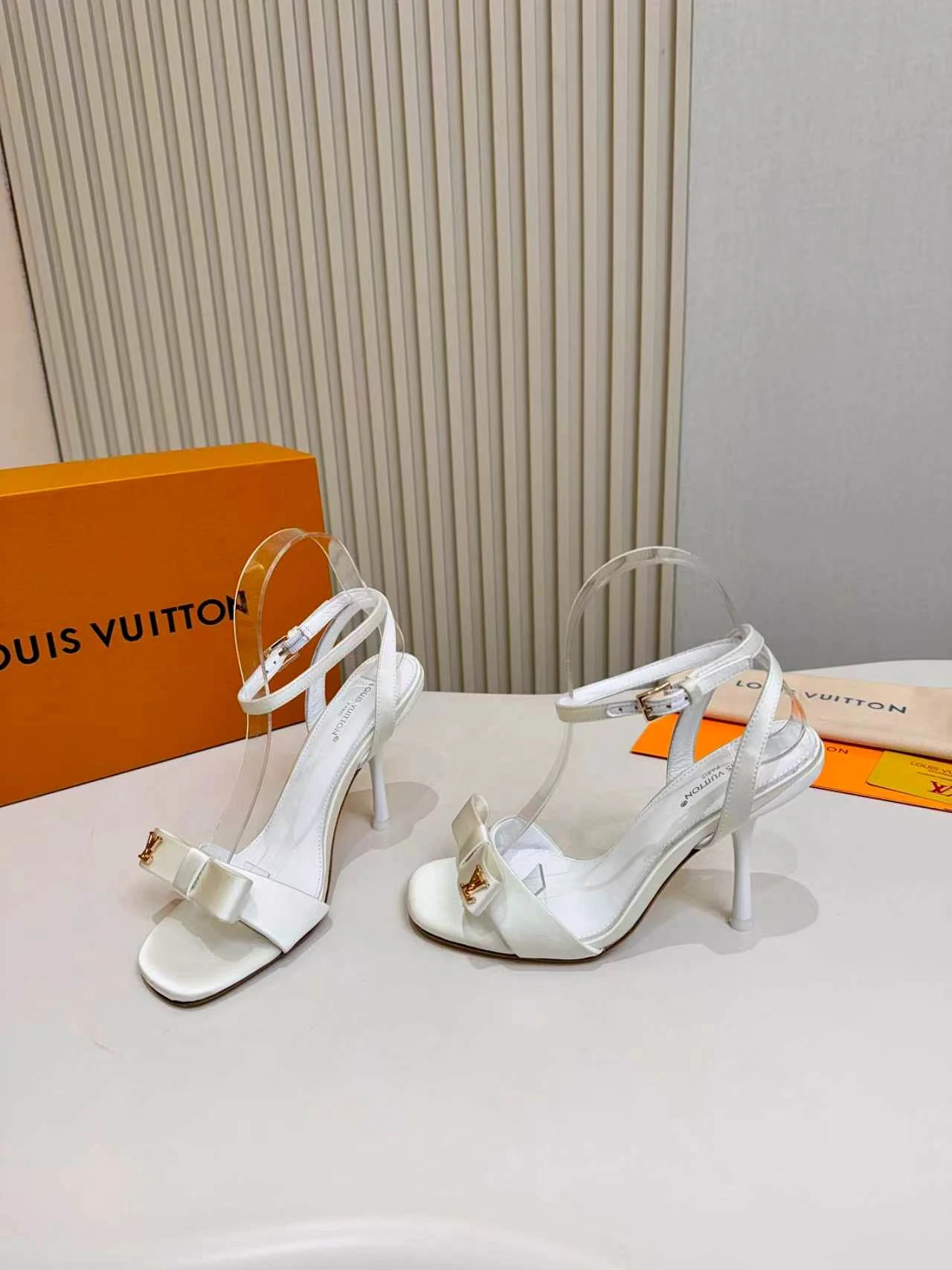 LV Bow Stiletto Sandals