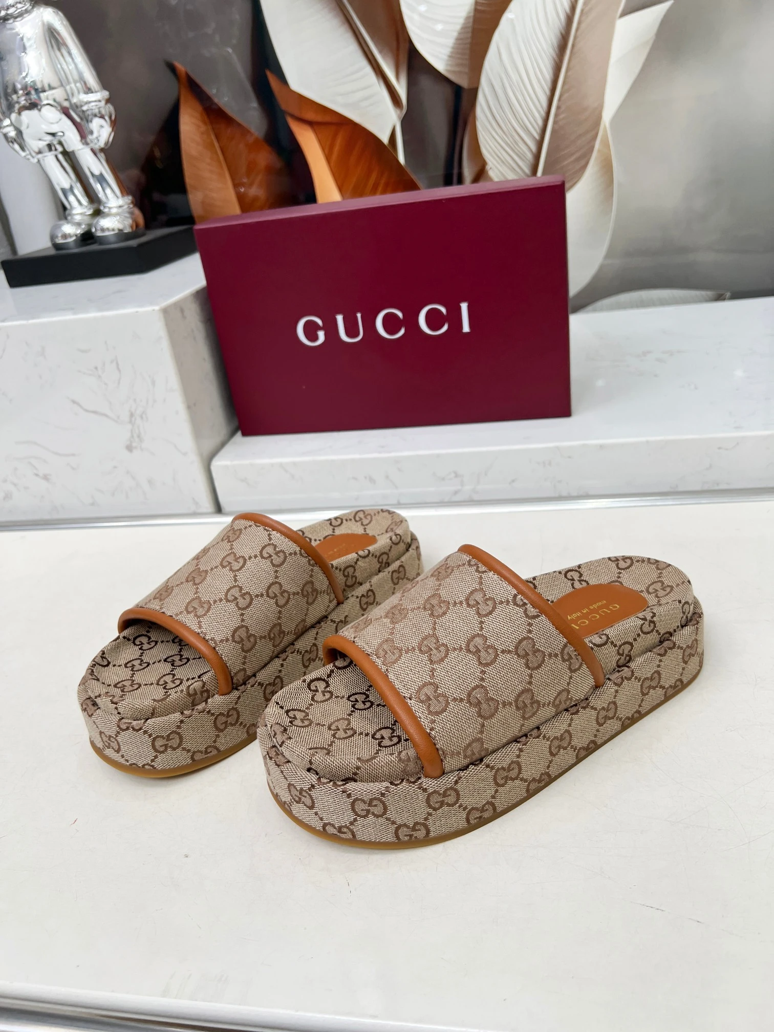Gucci Platform Slides