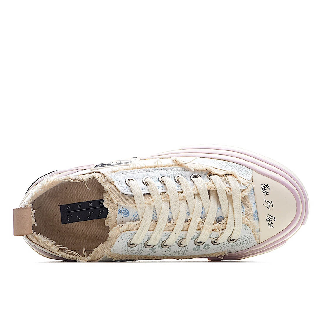 x VESSEL GOP Low canvas vulcanized sneakers