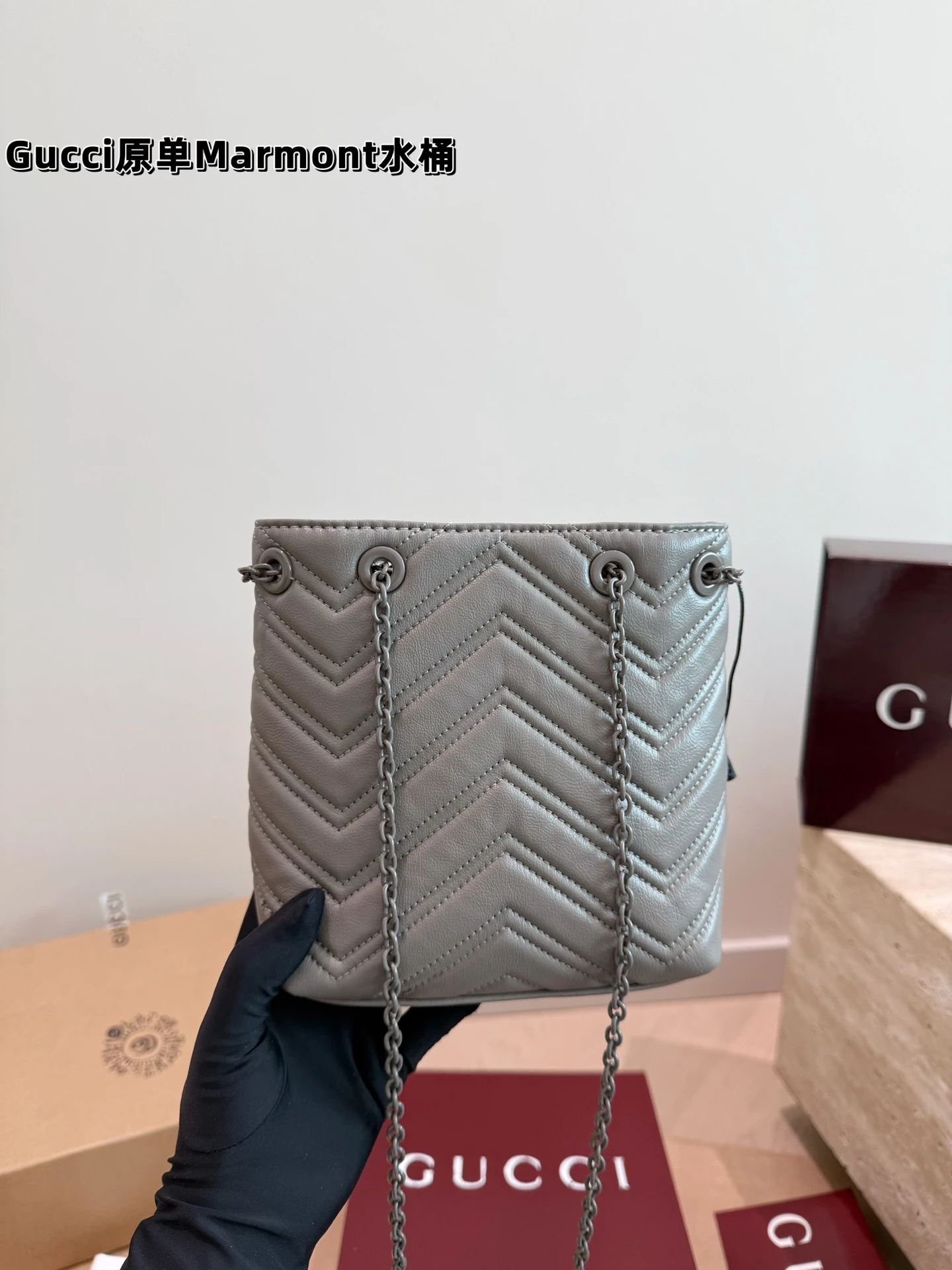 Gucci Soft Marmont Bucket Bag
