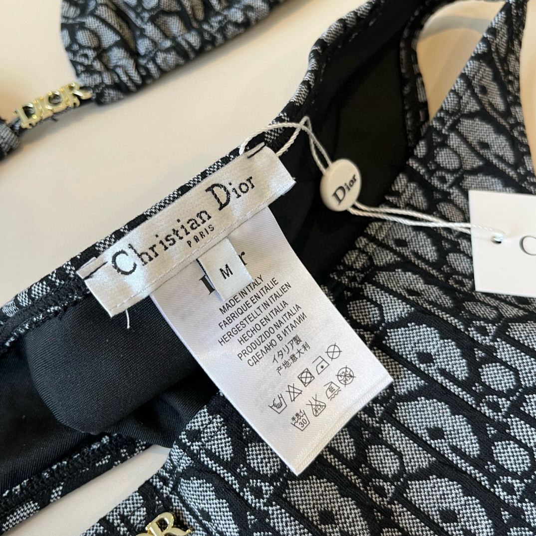 Dior Halterneck 2 Piece Swimsuit Bikini Set