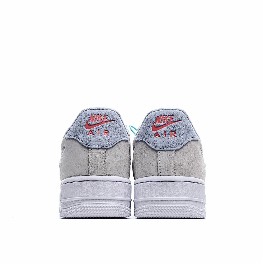 Nike Air Force 1 Low Top Sneakers Off-White Orange