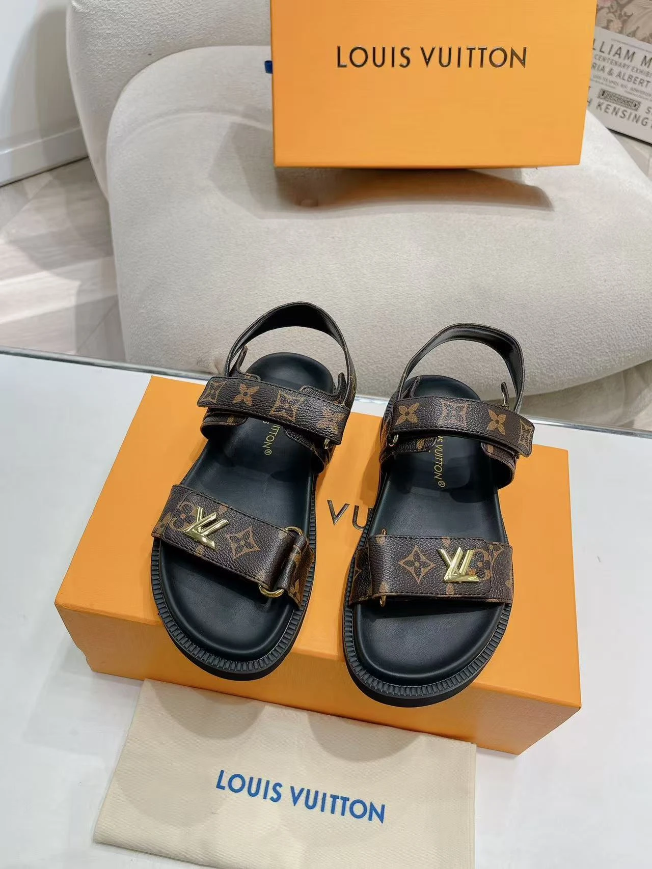 LV Flat Sandals