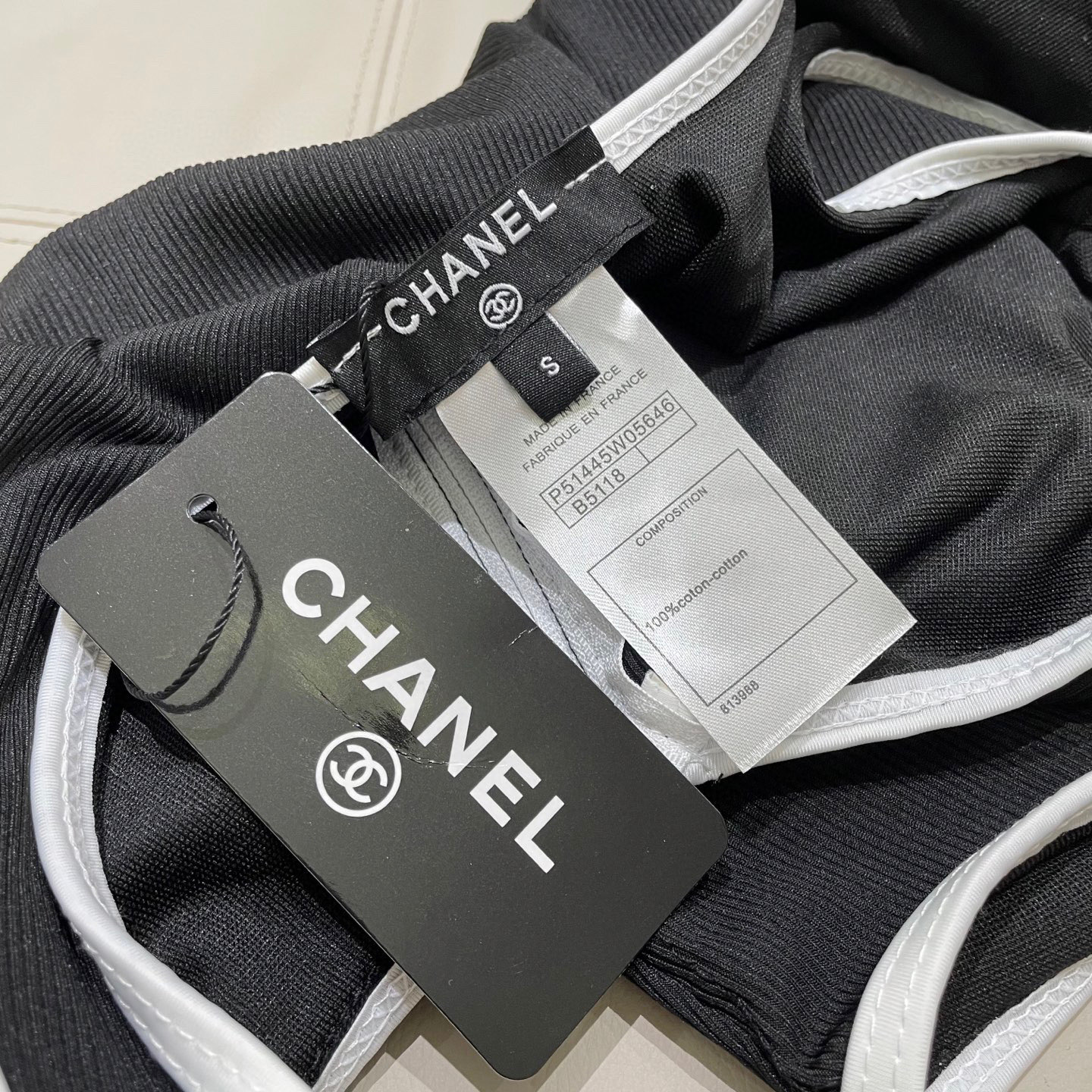 Chanel One-piece Swimsuit With Chest Padded
