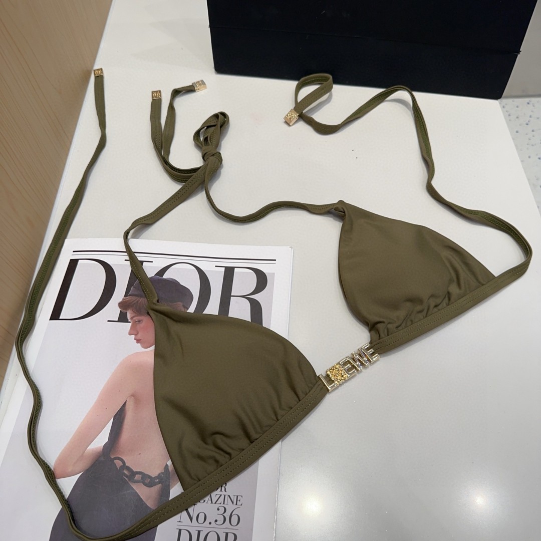 Loewe Halterneck Swimsuit Bikini Set