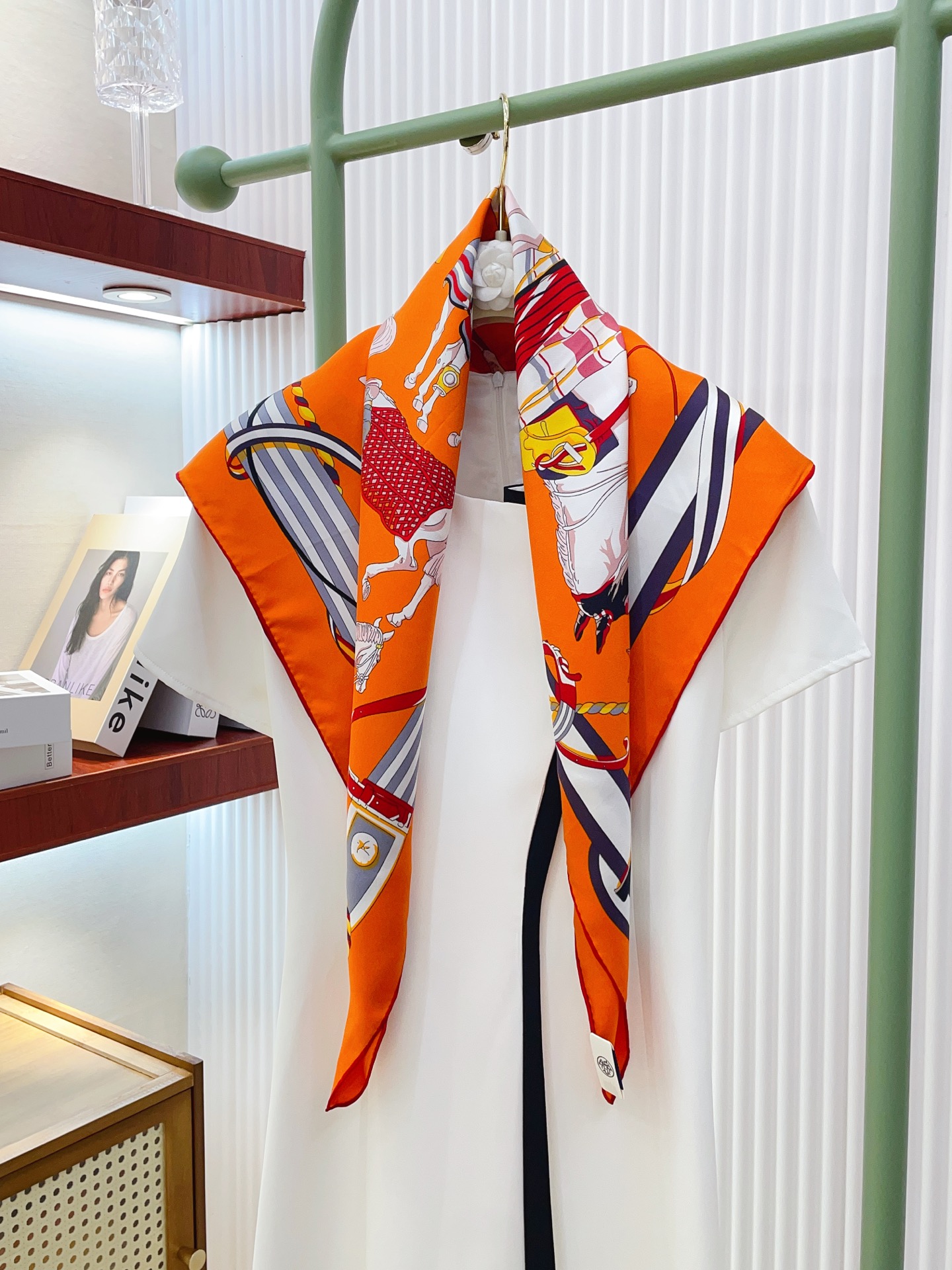 Hermes 100% Silk Scarf