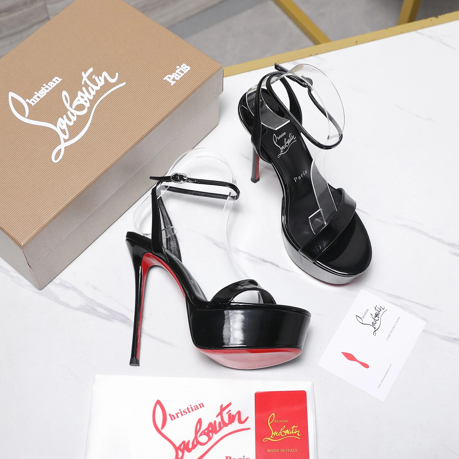 Christian Loubottin Water Platform High Heels