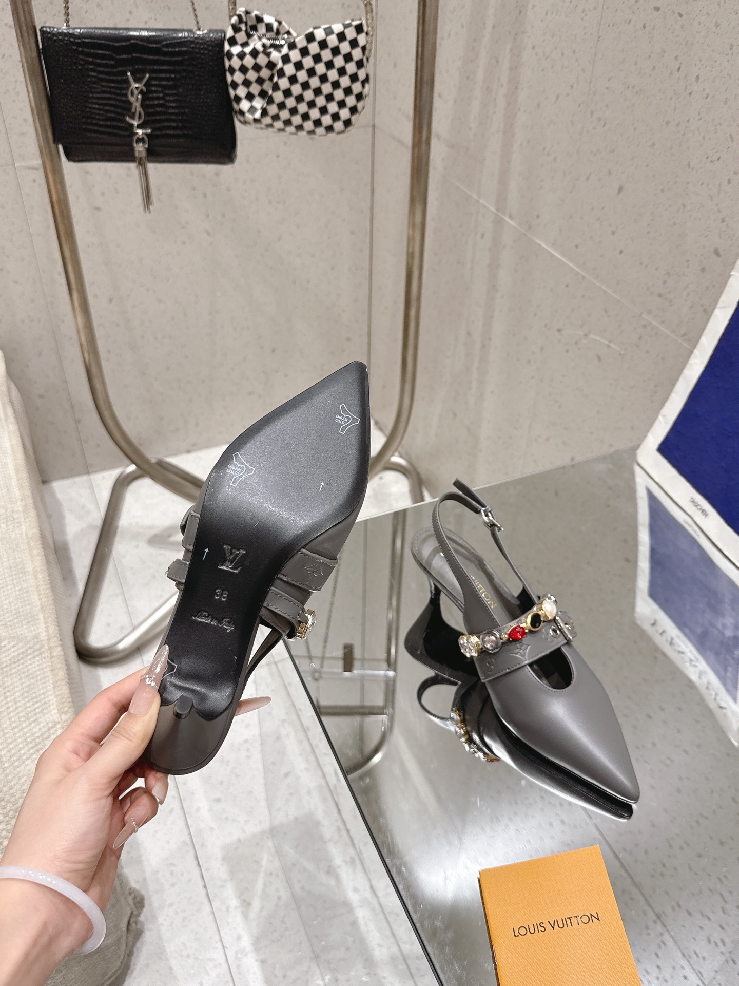 LV Vibe open-back high heels