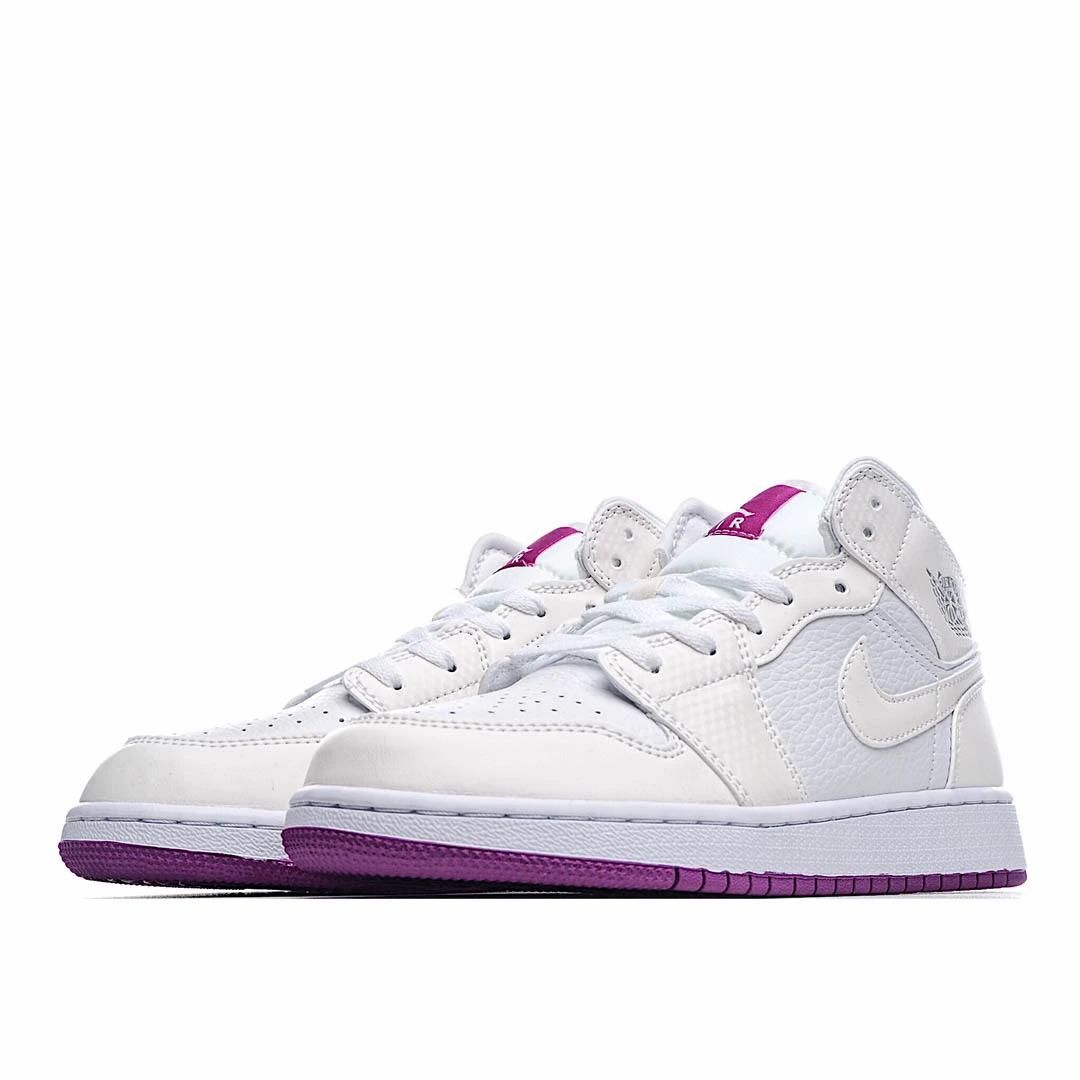Air Jordan 1 Mid GG AJ1 Joe 1 Colorful Pink Chameleon Ultraviolet Temperature Change 555112-ID