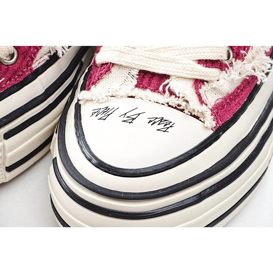 x VESSEL GOP Low canvas vulcanized sneakers