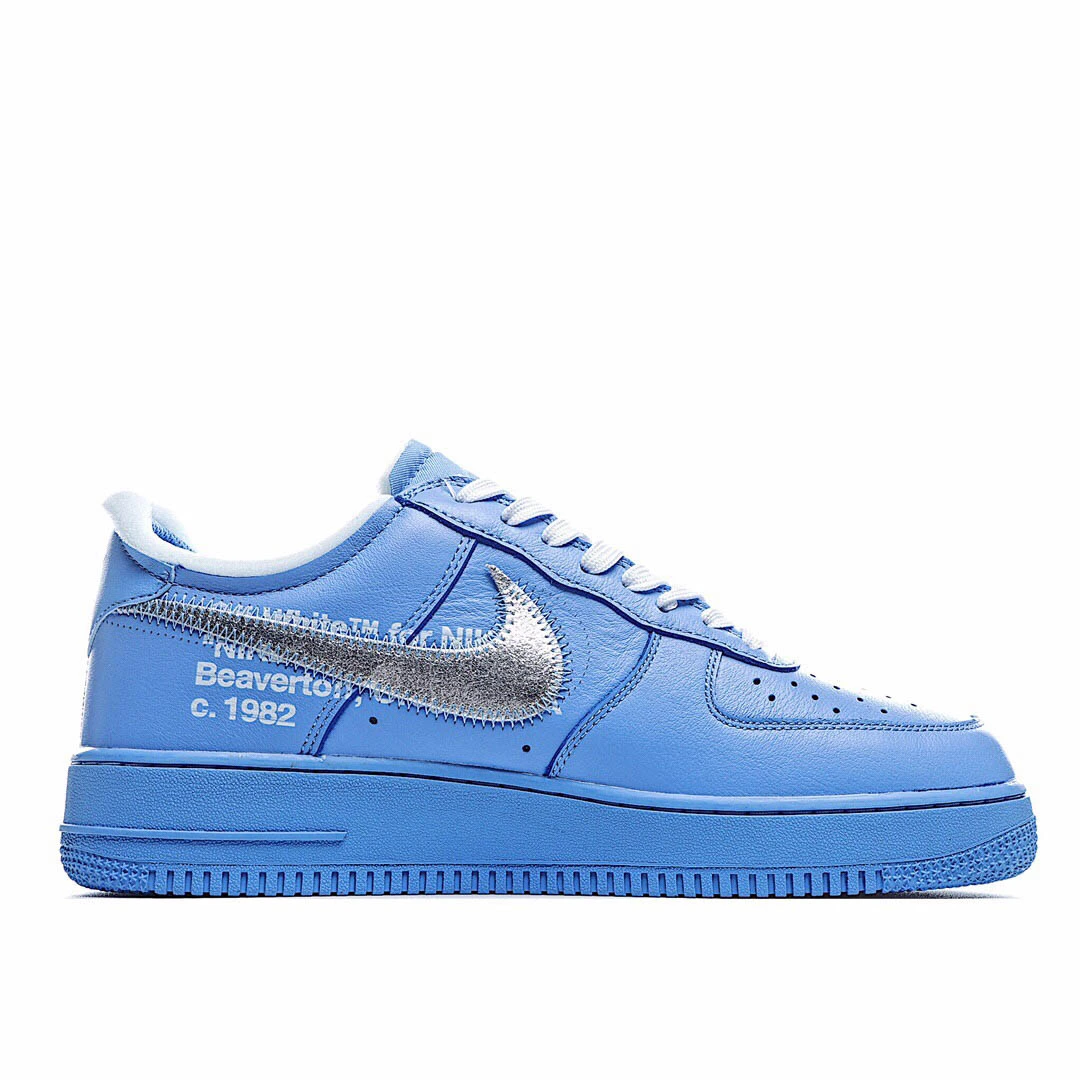 Nike Off White x Air Force 1 MCA Low Top Blue