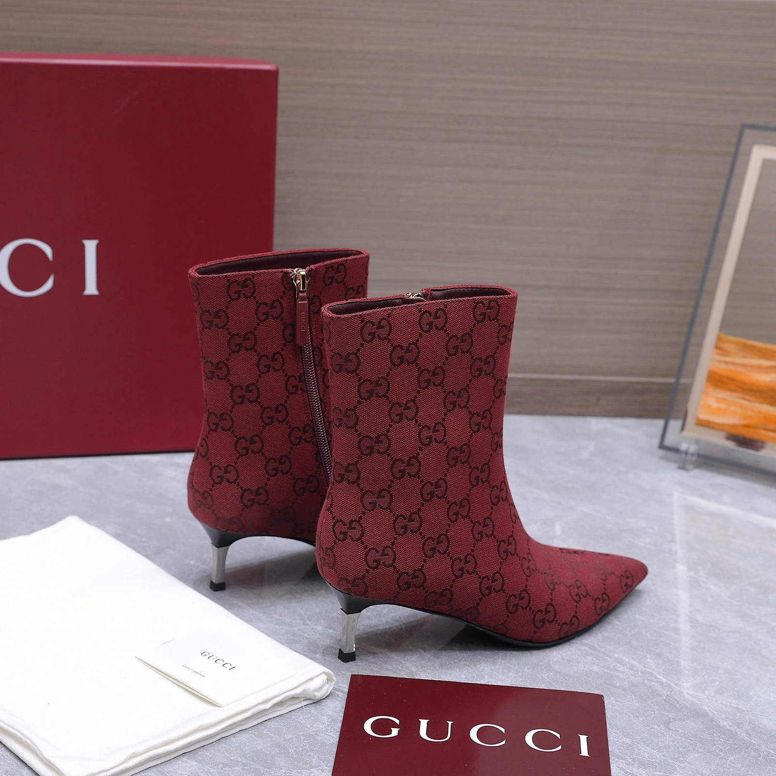 Gucci 2026 AW Horsebit Steel Plated Iron Heel Short Boots