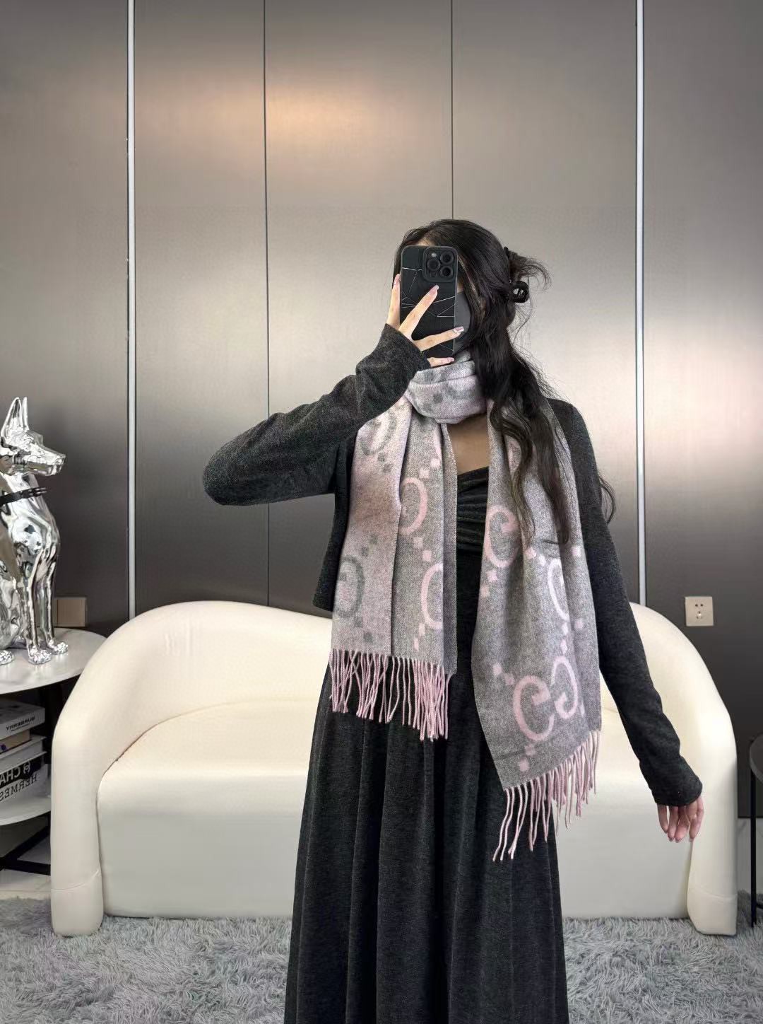 Gucci Tassel Scarf