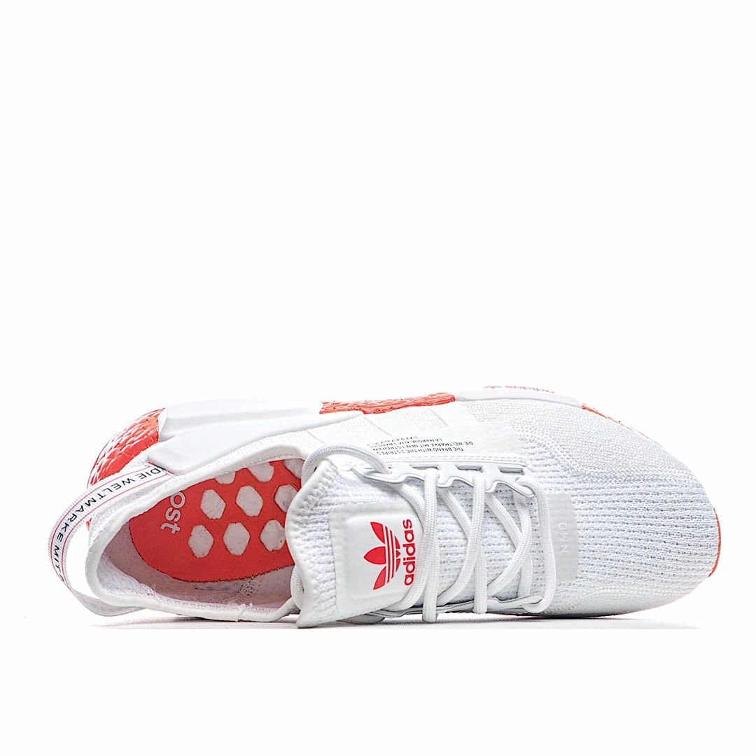 Adidas NMD_R1 V2 'White Solar Red'
