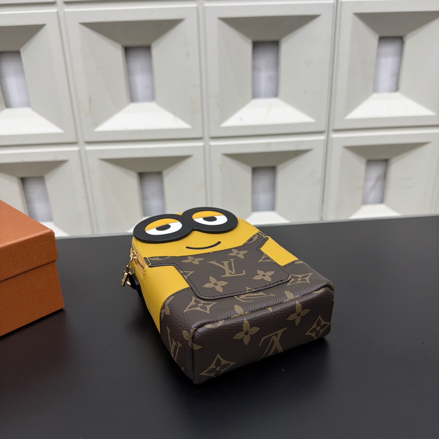 LV Minions Pendant Wallet Key Bag Earphone Bag