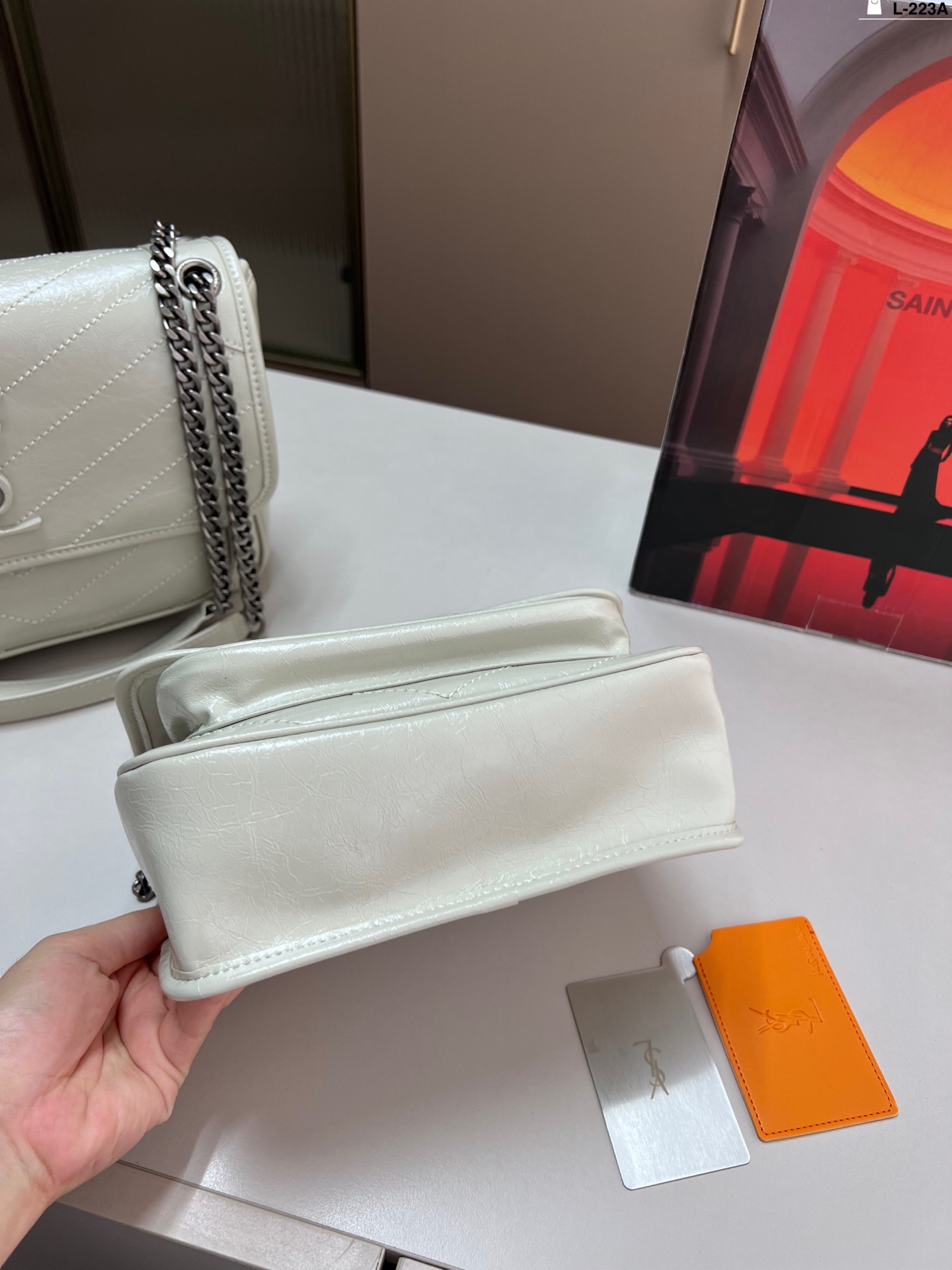 YSL Niki Shoulder Bag Paired With A Mirror