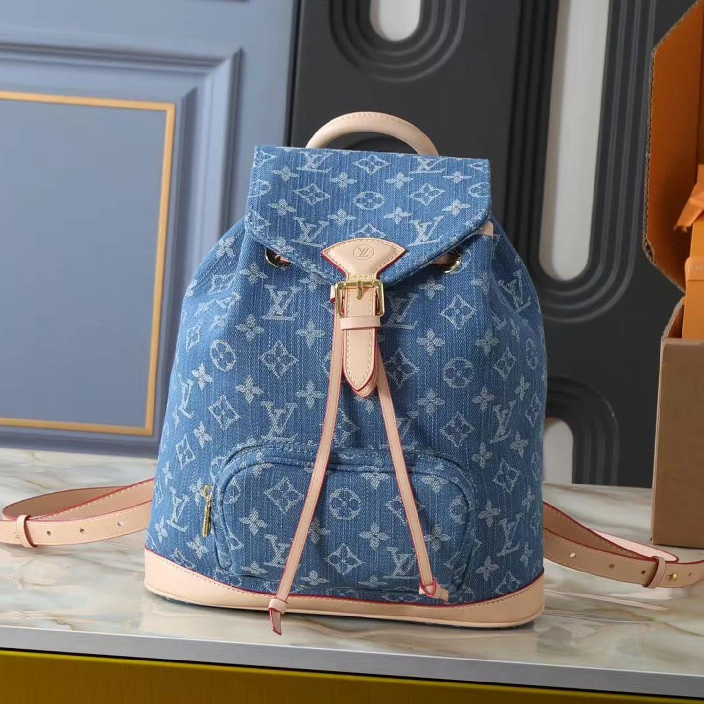 LV Demin Shoulder Bag