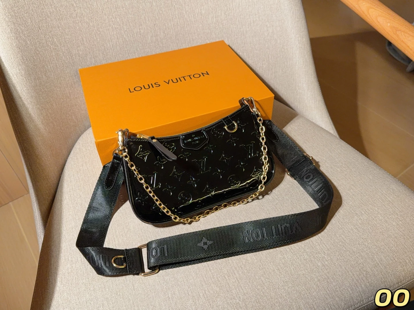 LV Patent Leather Mahjong Bag