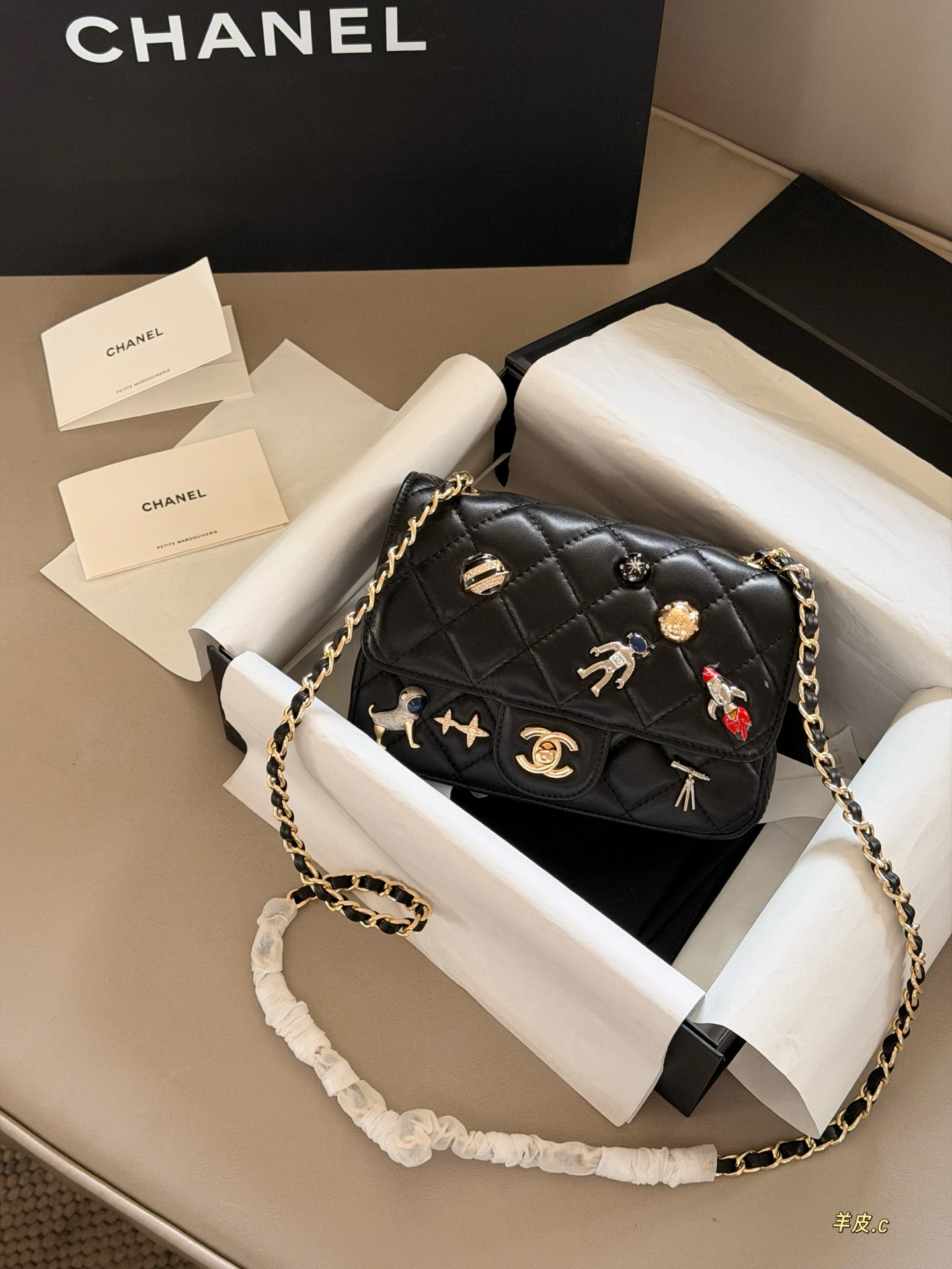 Chanel Spring/Summer 2026 New Arrival CF Bag with Astronaut Badge