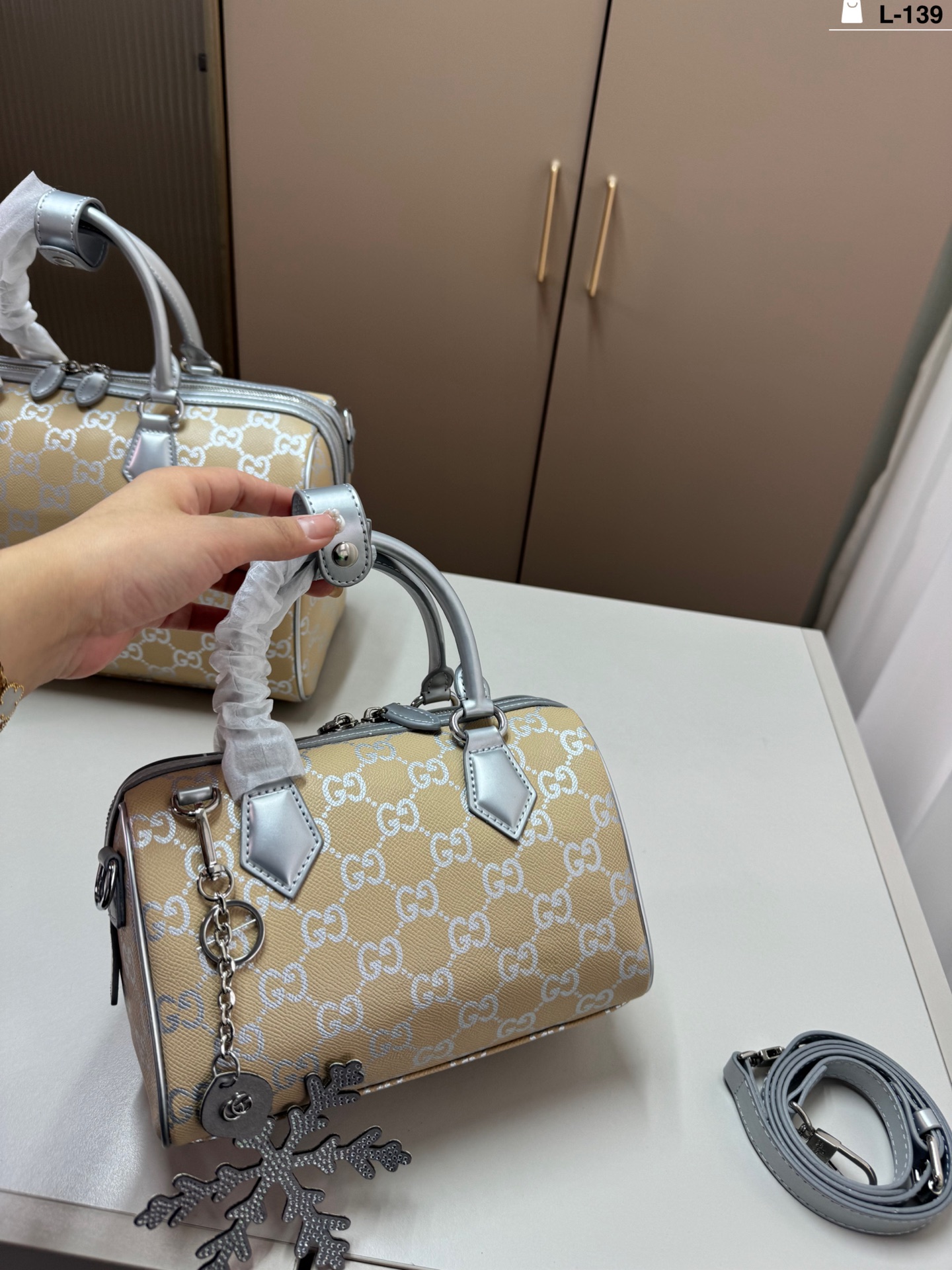 Gucci Emblem Tote Bag