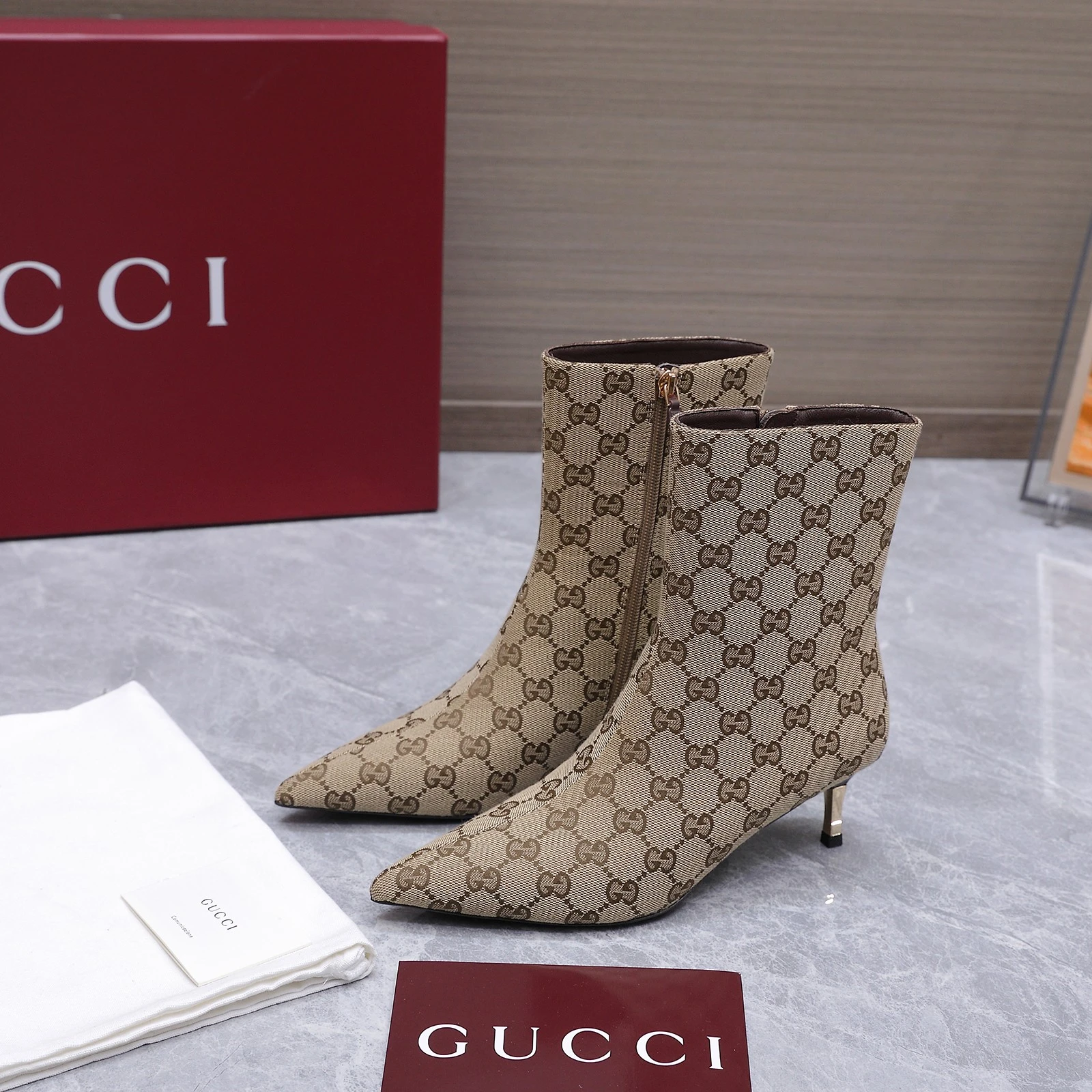 Gucci 2026 AW Horsebit Steel Plated Iron Heel Short Boots