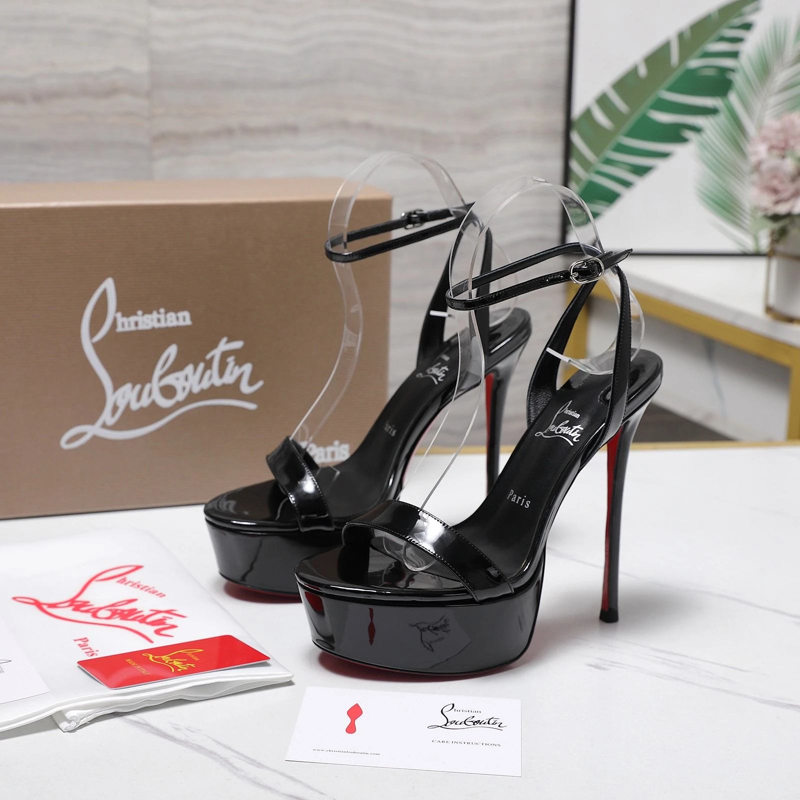 Christian Loubottin Water Platform High Heels