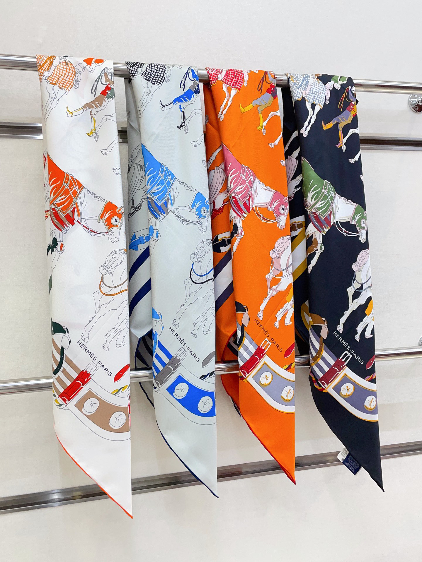 Hermes 100% Silk Scarf