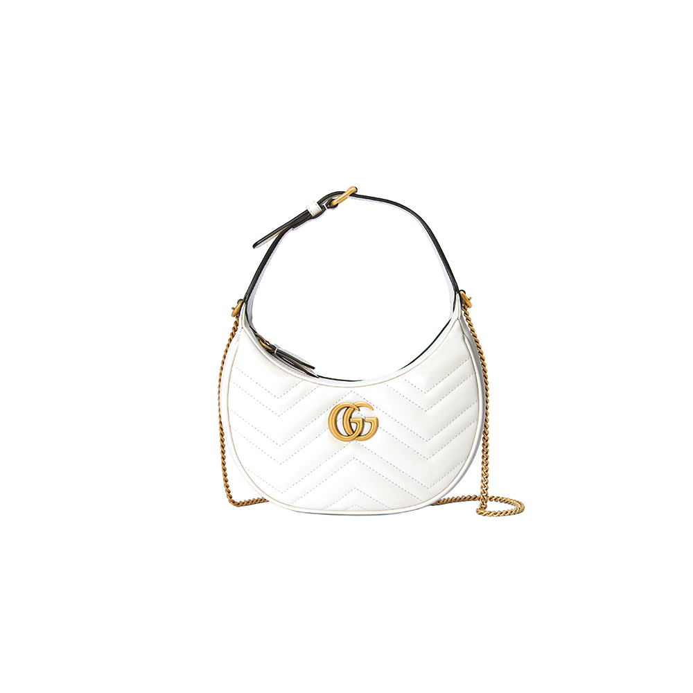 GG Marmont half-moon-shaped mini bag