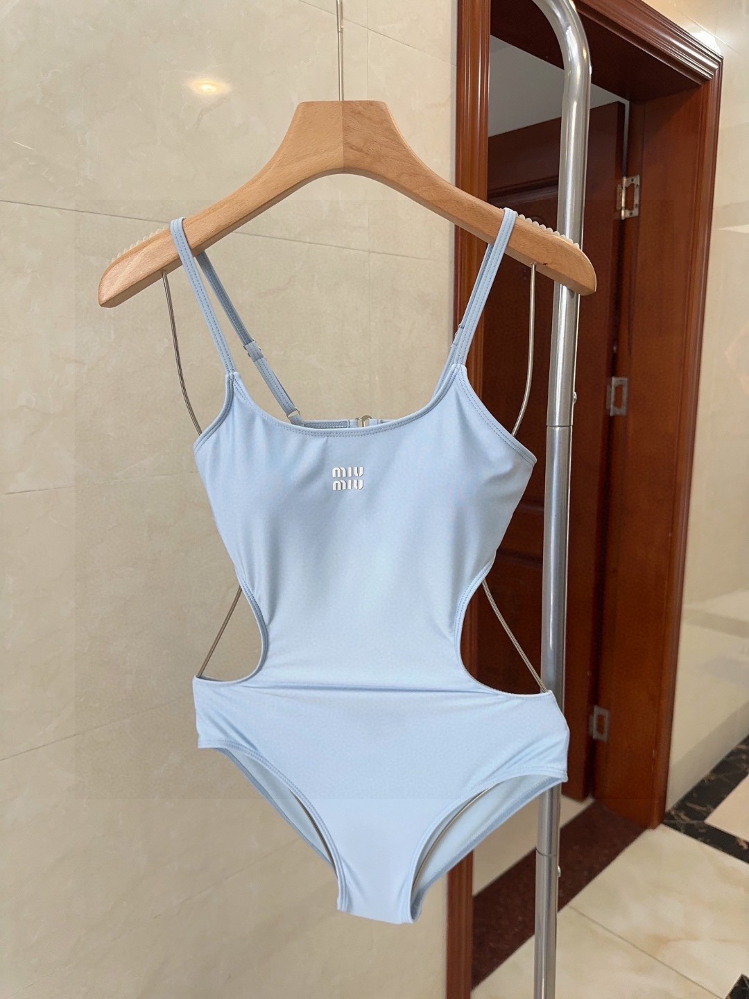 Miumiu One Piece Swimsuit Retro Swimwear