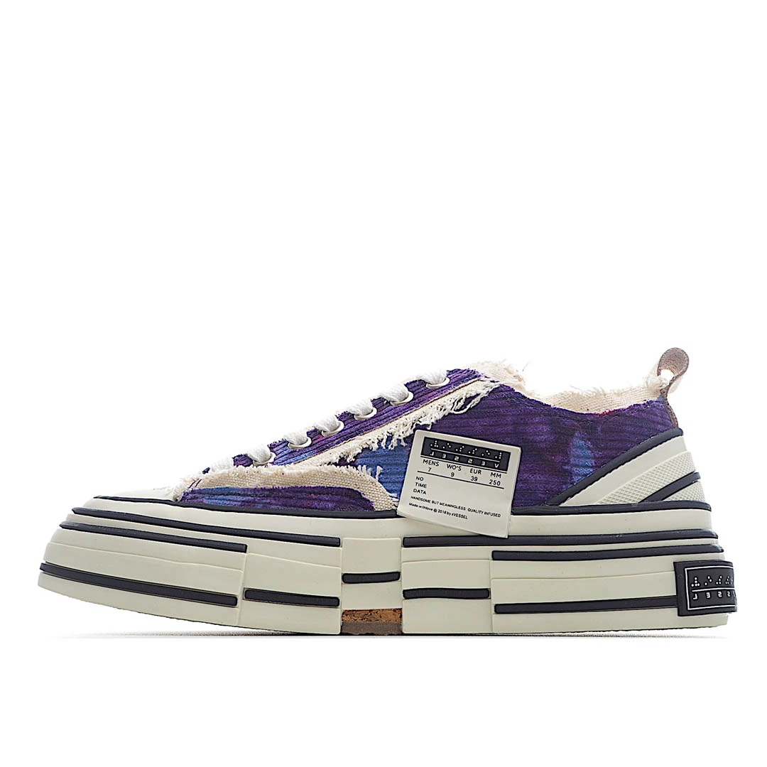 x VESSEL GOP Low canvas vulcanized sneakers