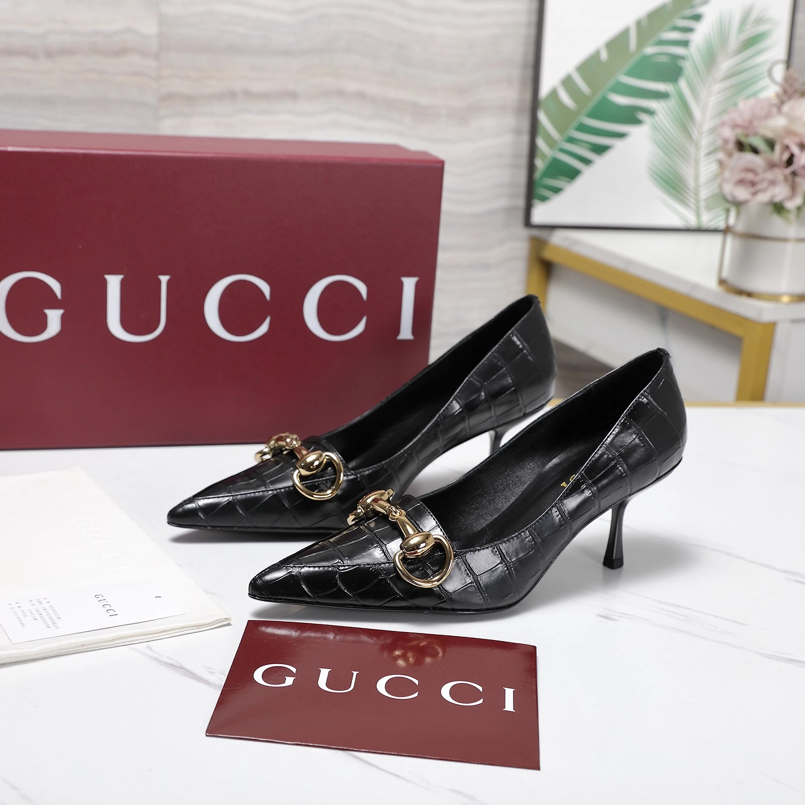 Gucci Bombshell Sharp pointed ultra-fine high heels