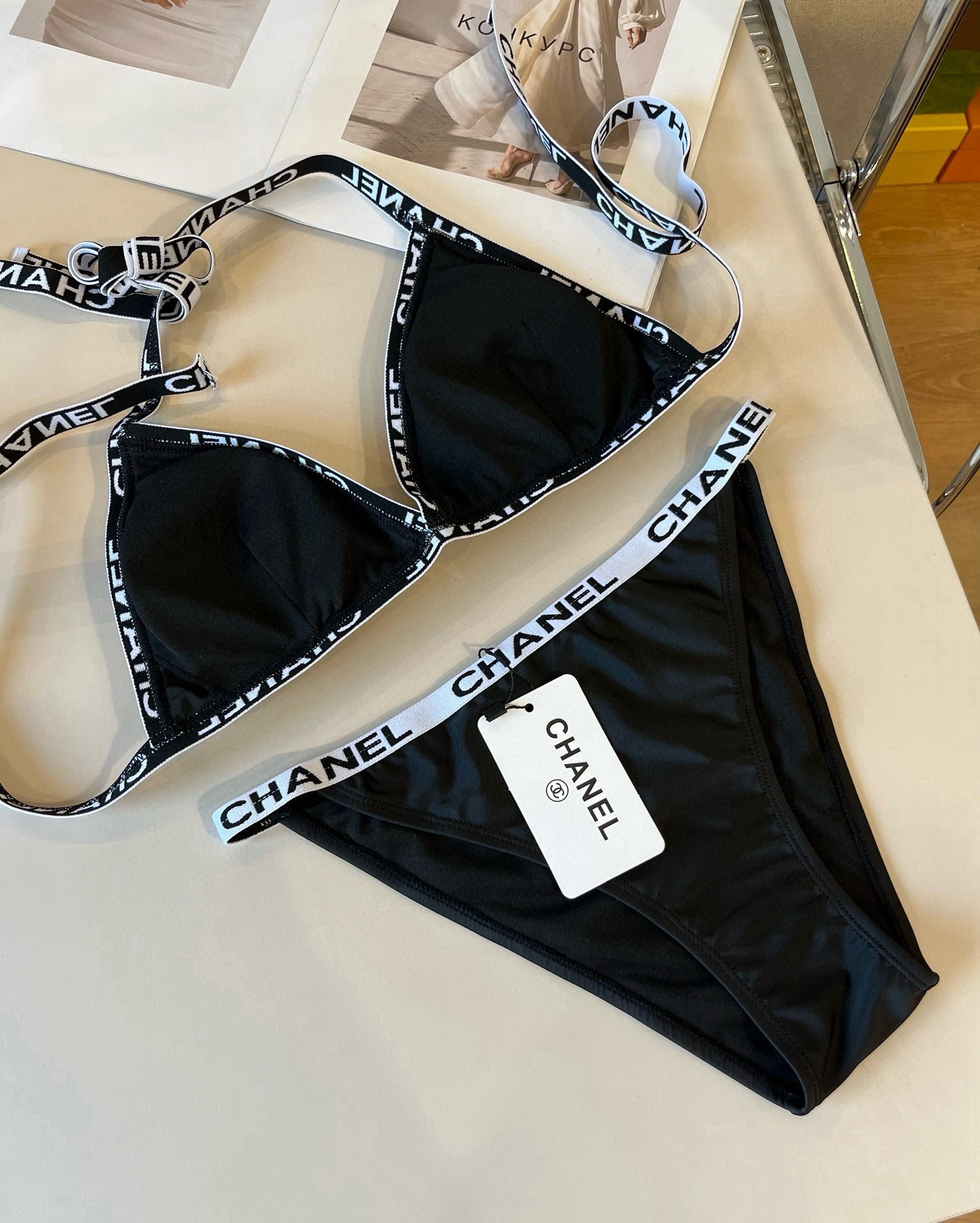Chanel Halter 2 Piece Swimsuit