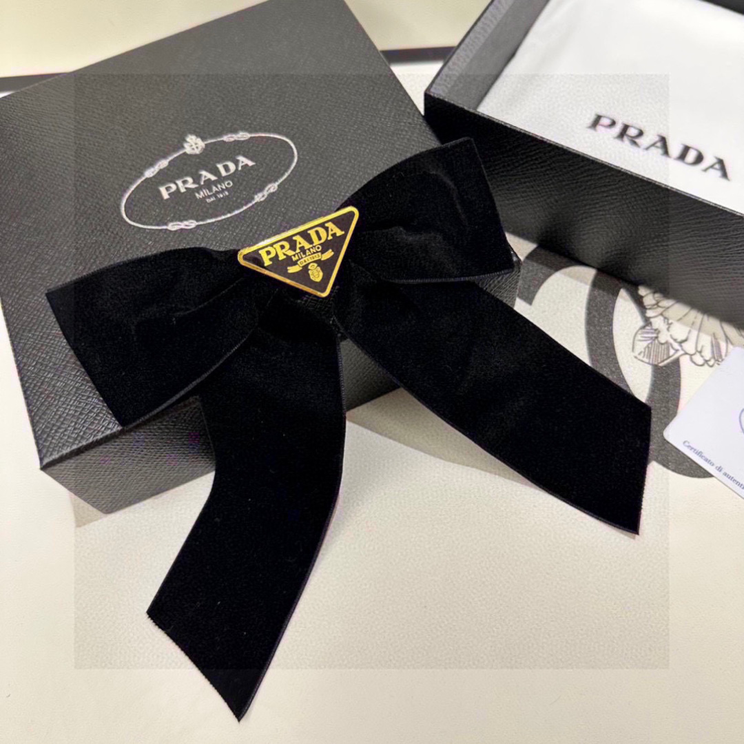 Prada hair Barrettes/ hair clip/ hairpin