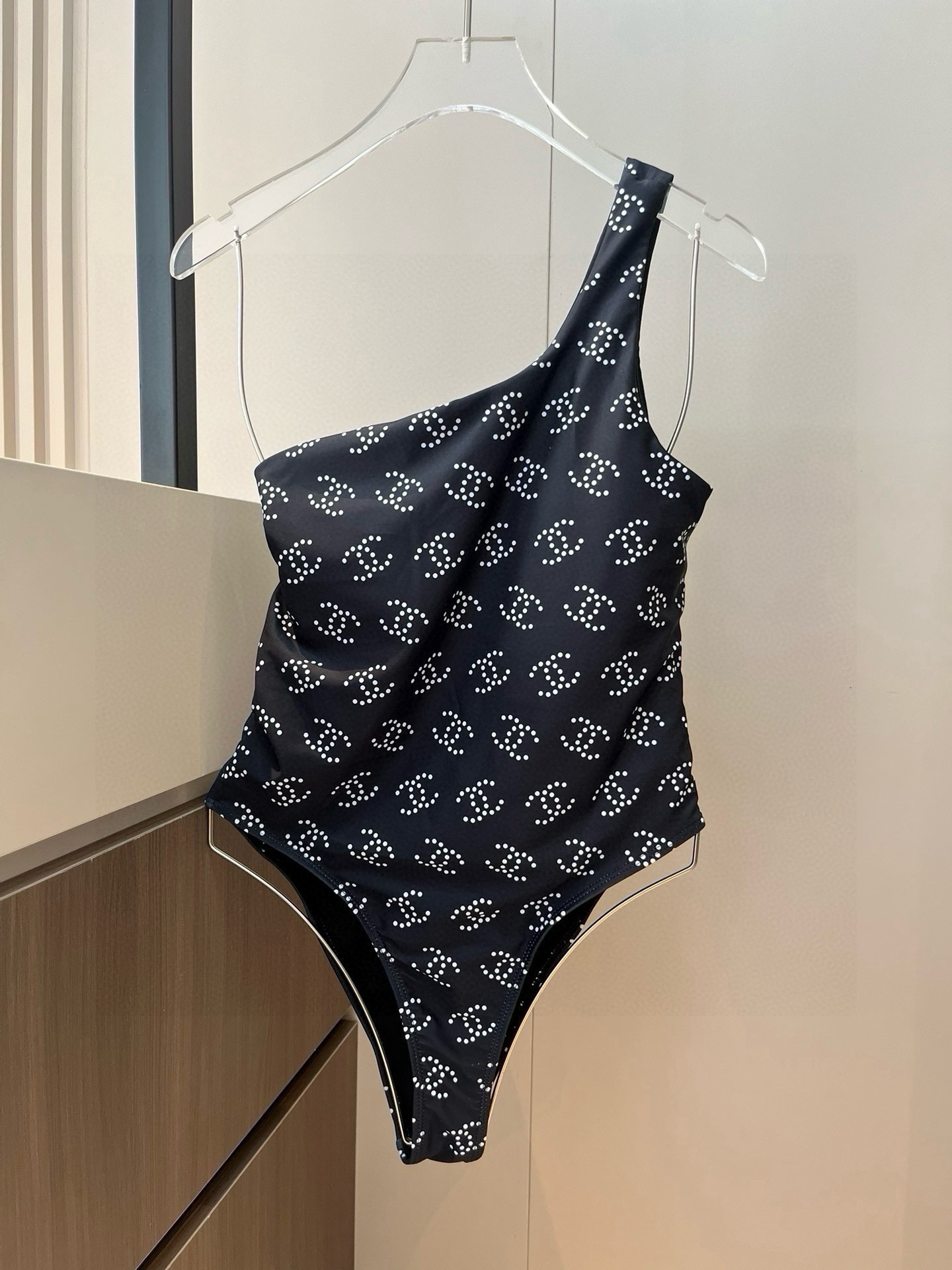 Chanel One Shoulder Swimsuit