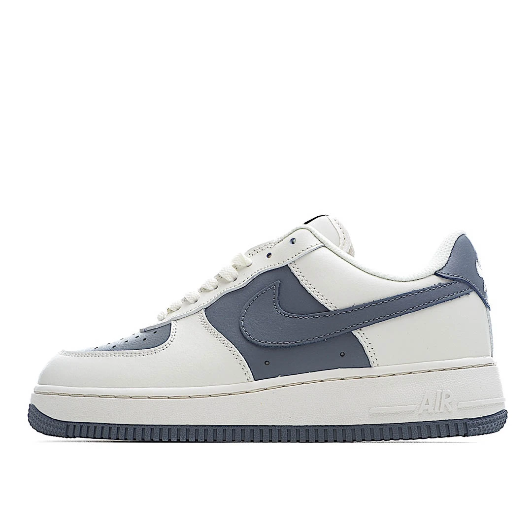 Nike Air Force 1 White and Grey Low Top