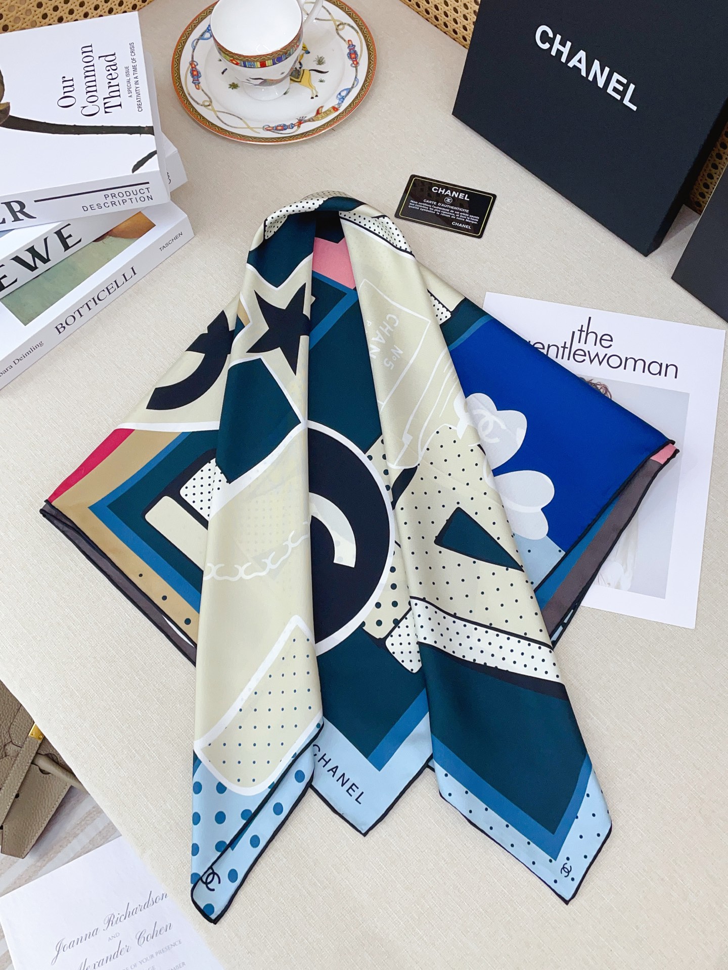 Chanel 100% Silk Scarf