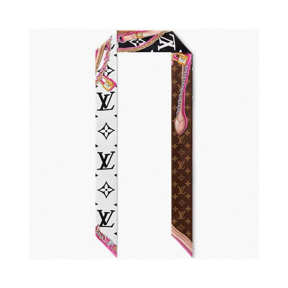 Monogram BB Hair Tie with Streamers