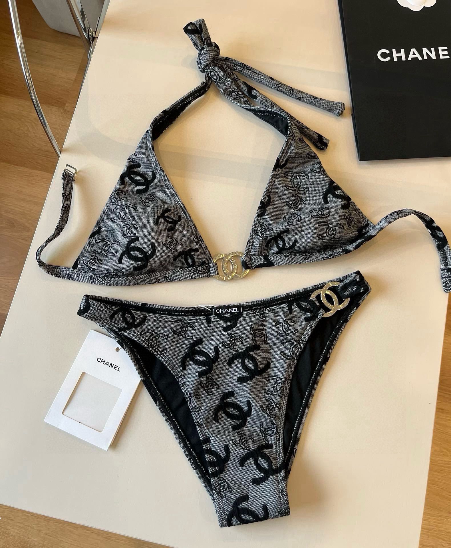 Chanel Halter 2 Piece Swimsuit