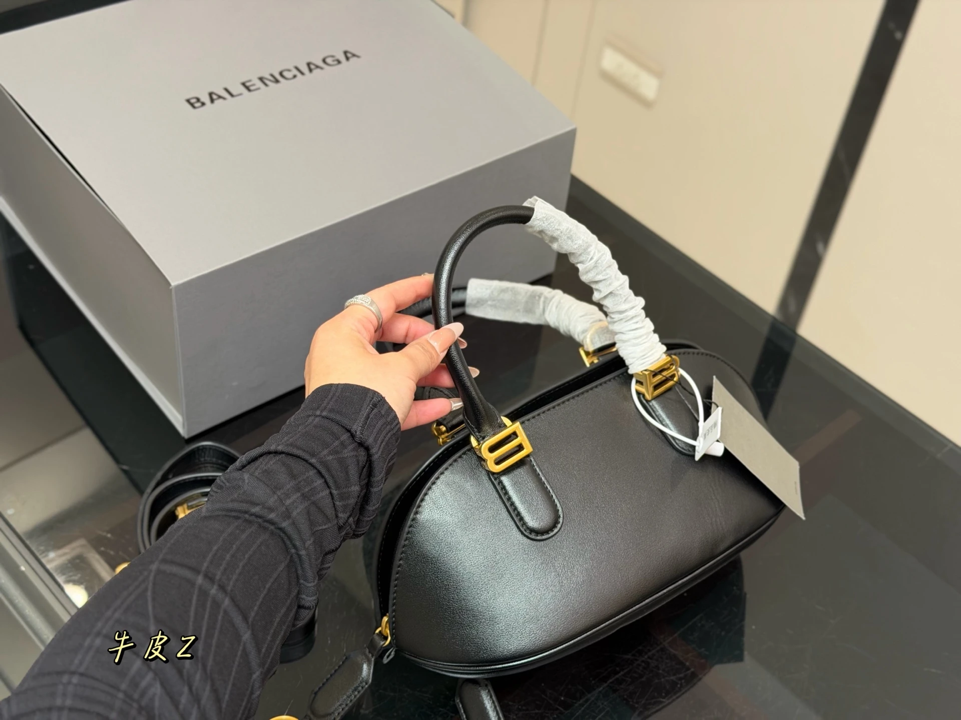 Balenciaga New Bowling Shell Bag