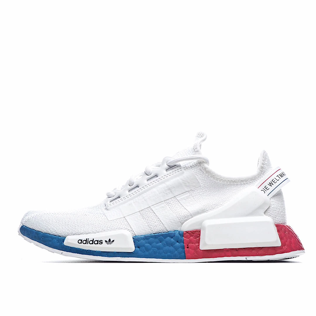 Adidas NMD_R1 V2 'White Lush Red Blue'