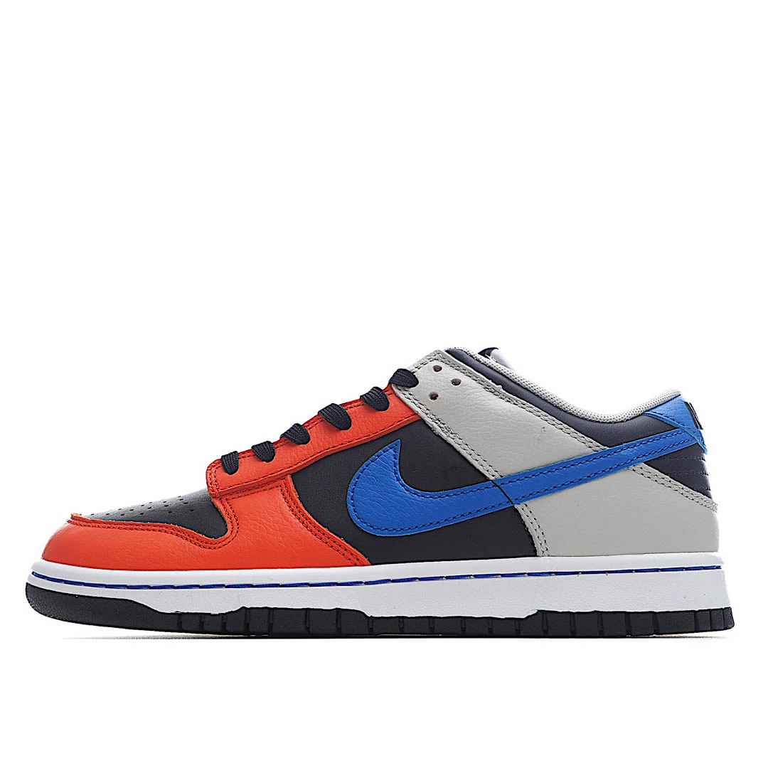 NBA x Nike Dunk Low EMB &ldquo;Knicks&rdquo; Black Blue Orange