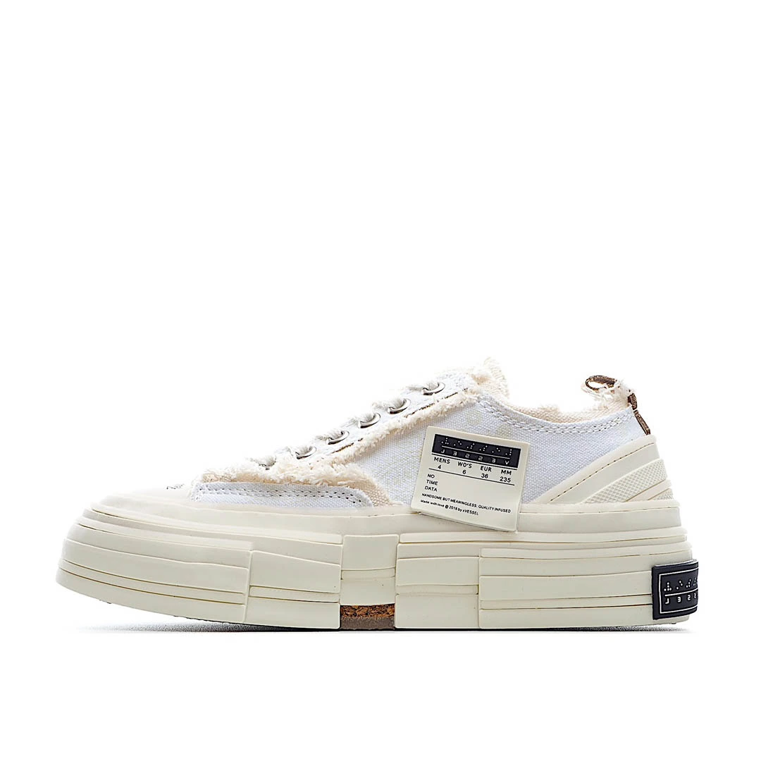 x VESSEL GOP Low canvas vulcanized sneakers