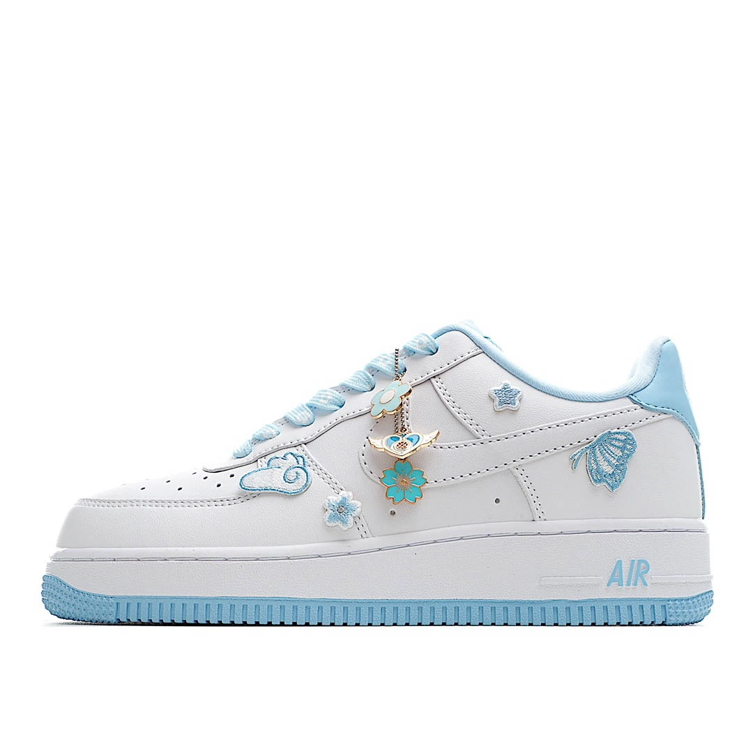 Nike Air Force 1 Low White and Blue